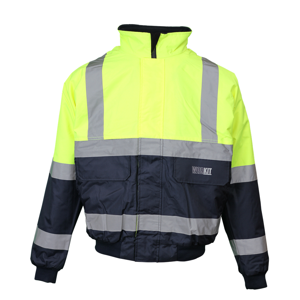 Workit 3003 Hi-vis 2 Tone Wet Weather Bomber Taped Jacket