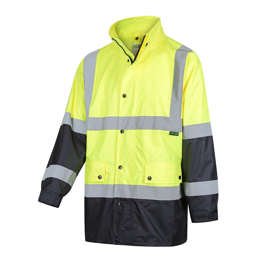 Workit 3005 Hi-vis 2 Tone Waterproof Taped Rain Jacket