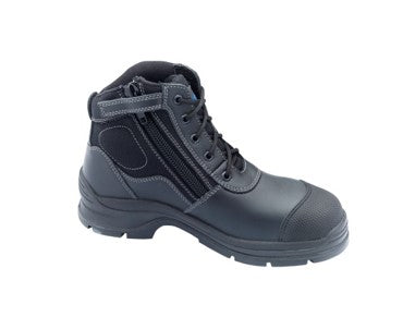 Blundstone 319 Black Leather Zip Side Ankle Safety Hiker — The Workwear ...