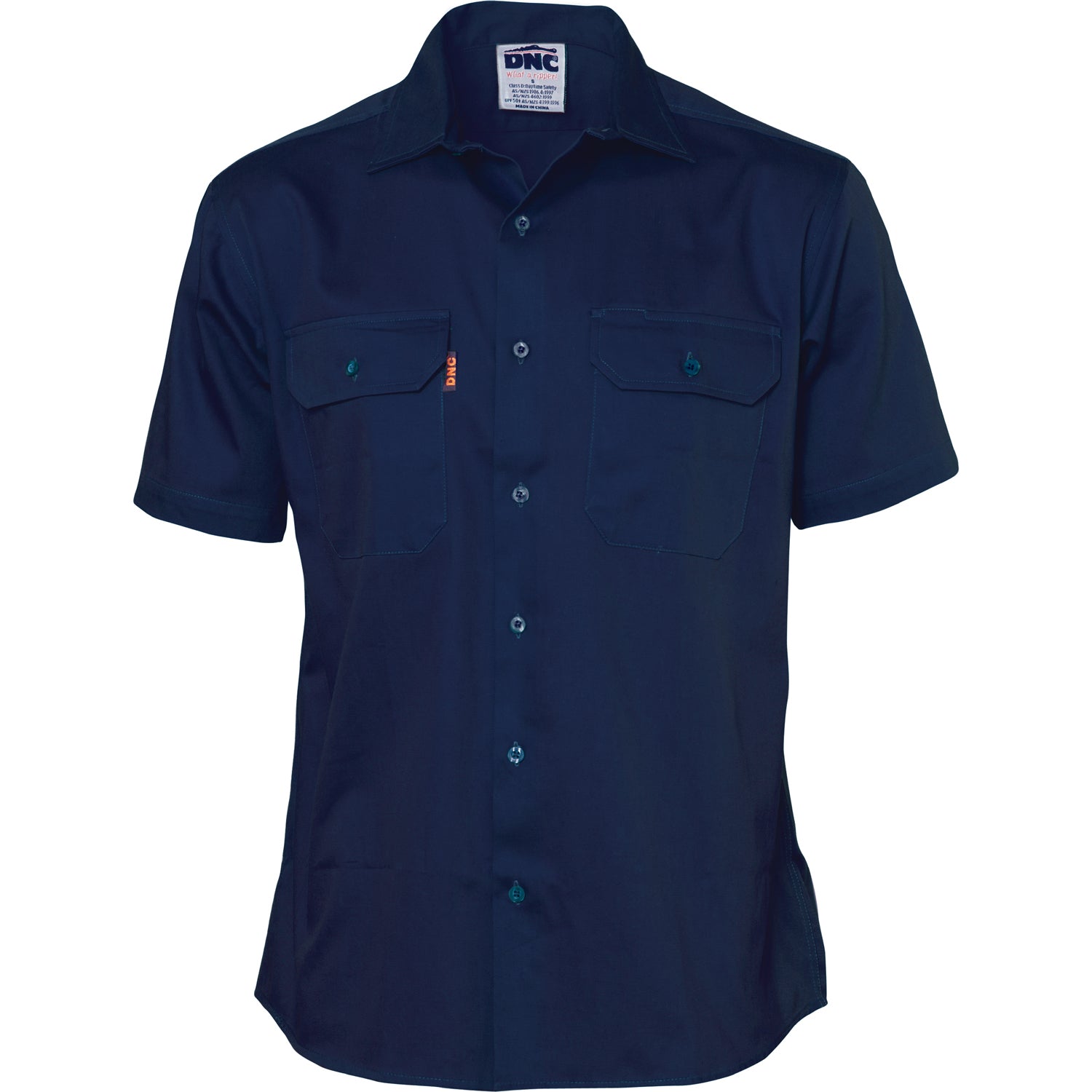Dnc 3201 Cotton Drill Work Shirt - Short Sleeve