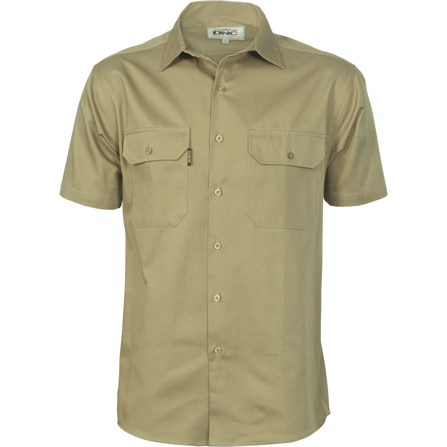 Dnc 3201 Cotton Drill Work Shirt - Short Sleeve