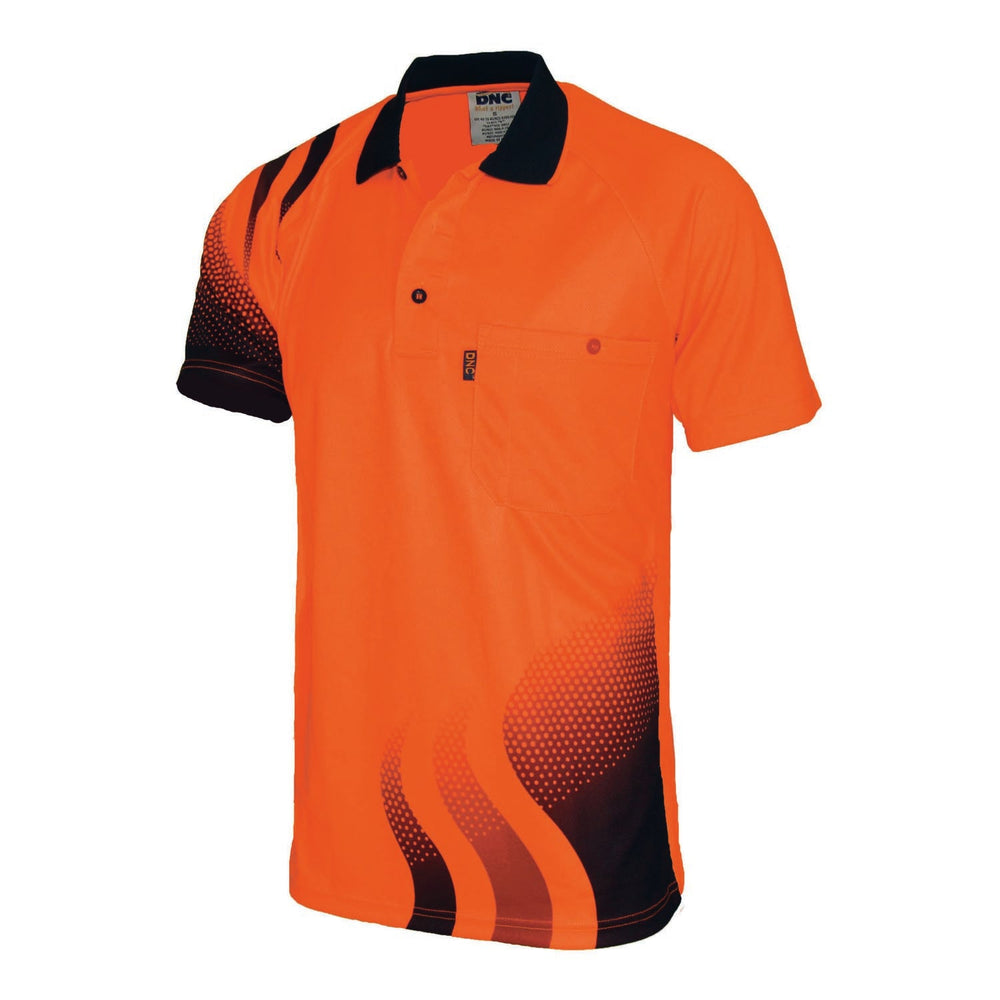 Dnc 3563 Hivis Sublimated Wave Polo