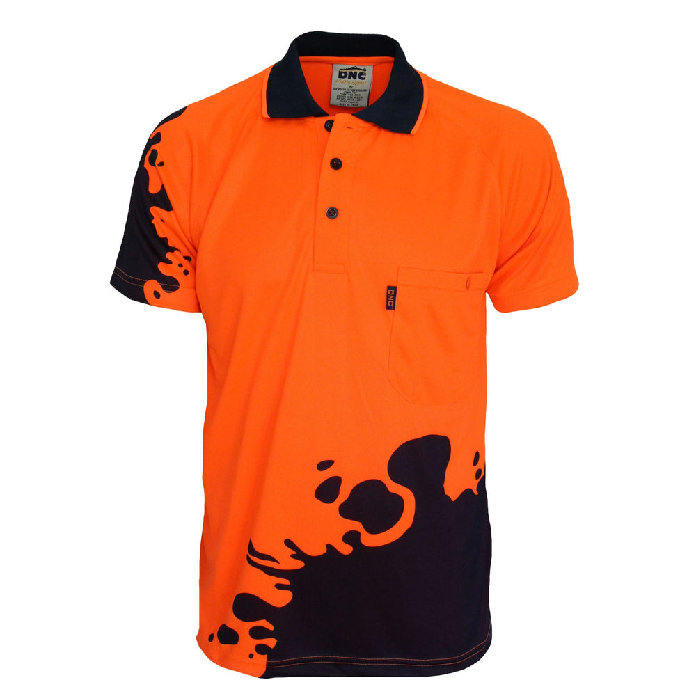 Dnc 3567 Hivis Sublimated Blot Polo