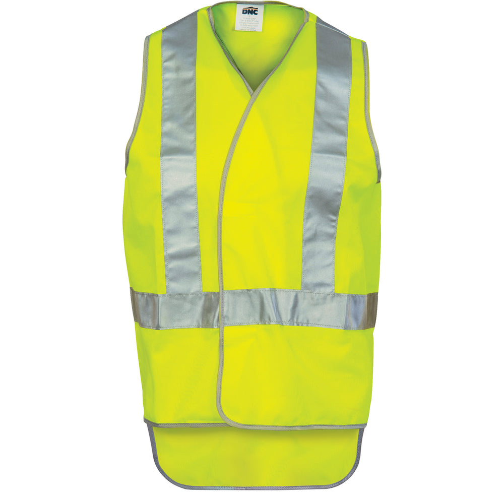 DNC 3802 Day/Night Cross Back Safety Vests with Tail