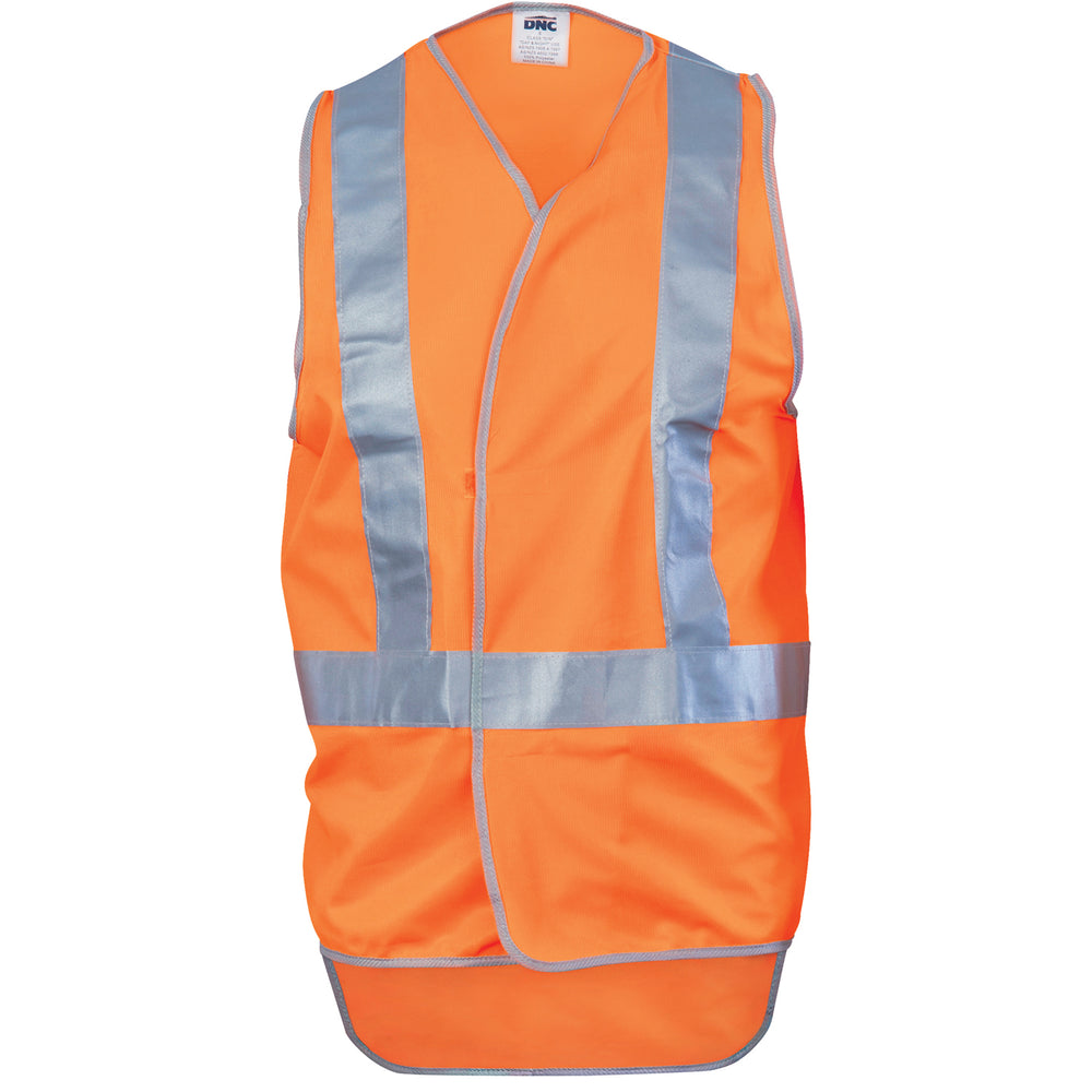DNC 3802 Day/Night Cross Back Safety Vests with Tail