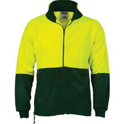 Dnc 3827 Hivis Two Tone Full Zip Polar Fleece