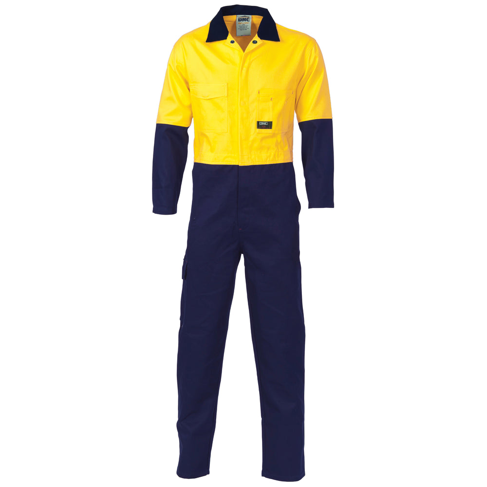 DNC 3852 Hivis Cool-Breeze 2 Tone Lightweight Cotton Coverall