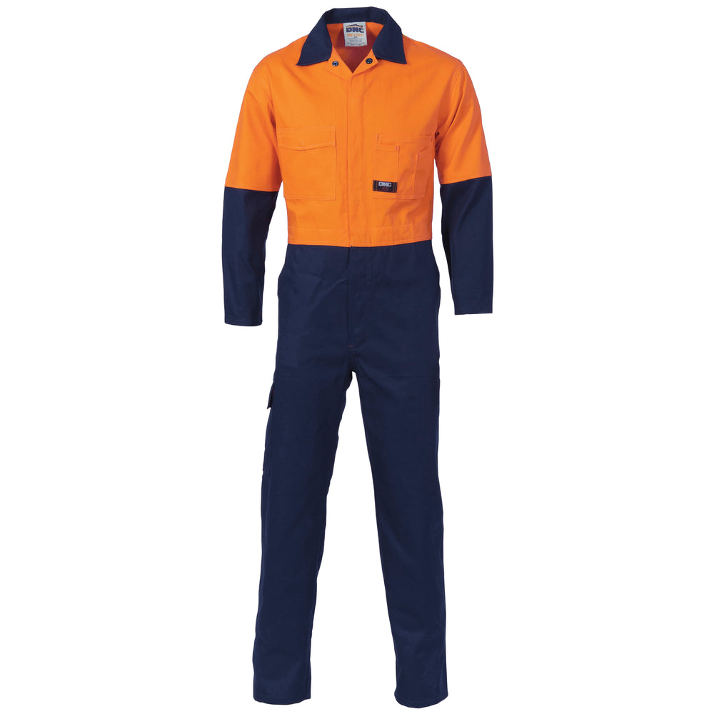 DNC 3852 Hivis Cool-Breeze 2 Tone Lightweight Cotton Coverall