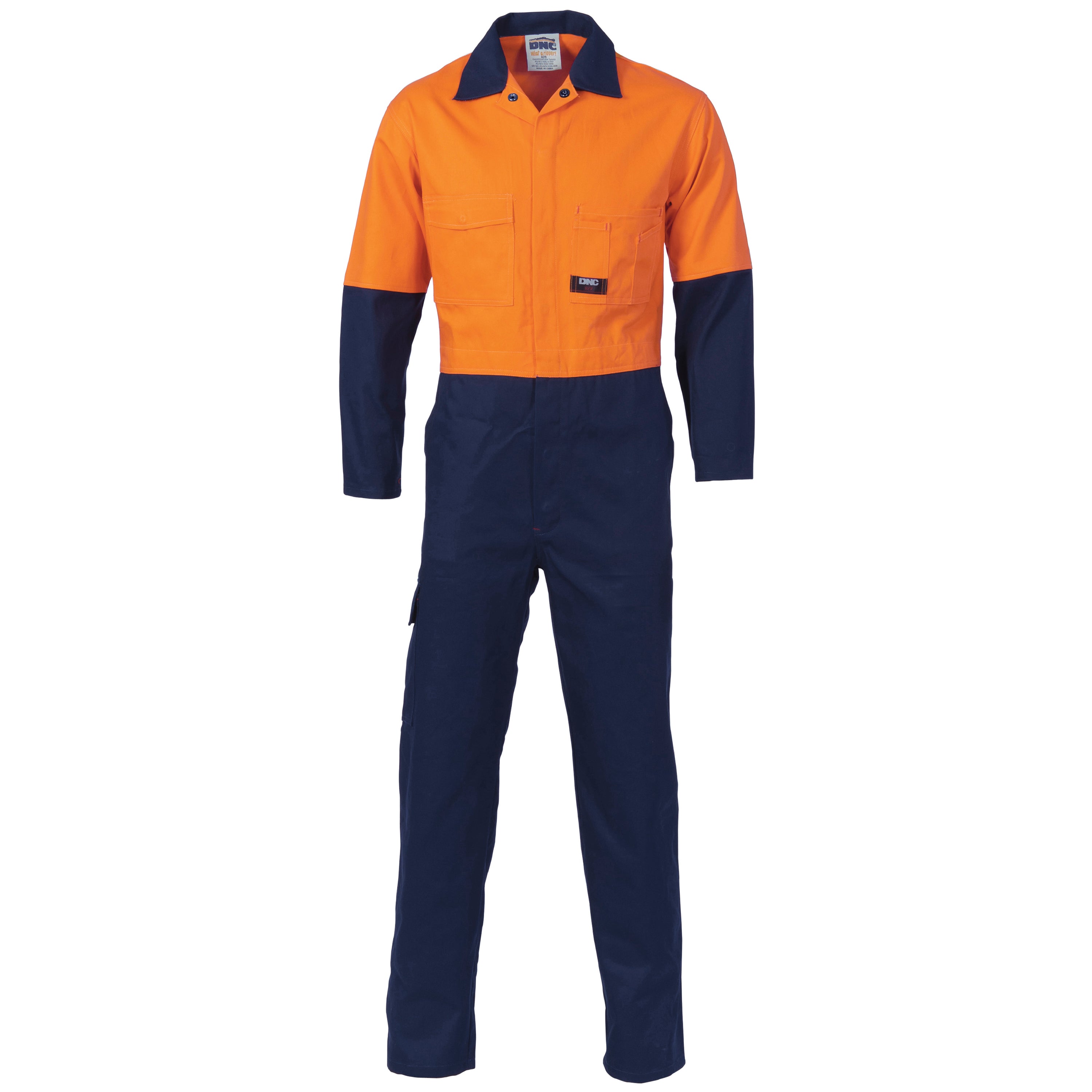 DNC 3852 Hivis Cool-Breeze 2 Tone Lightweight Cotton Coverall