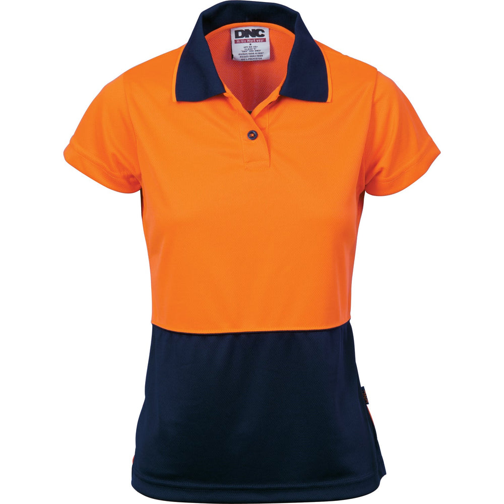 Dnc 3897 Ladies Hivis Two Tone Polo - Short Sleeve