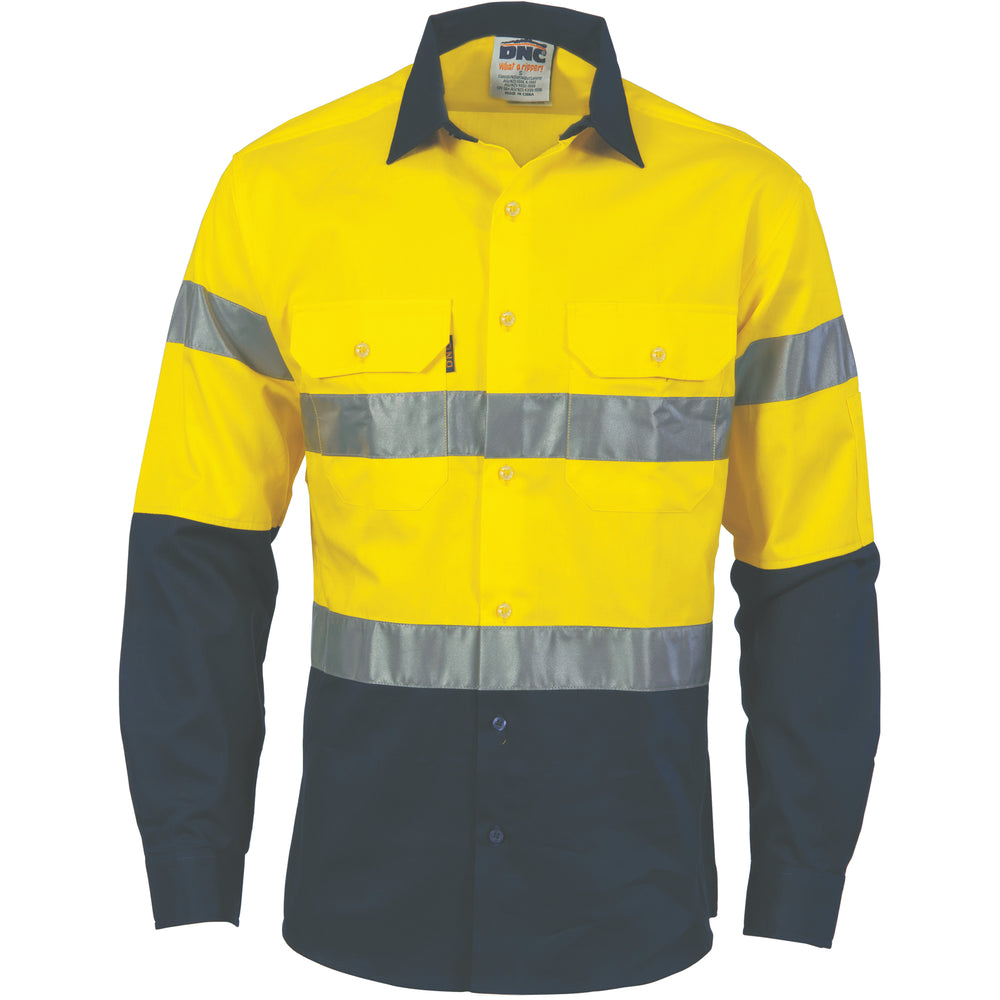 DNC 3966 Hi-Vis Cool-Breeze Cotton Shirt with Generic Long sleeve