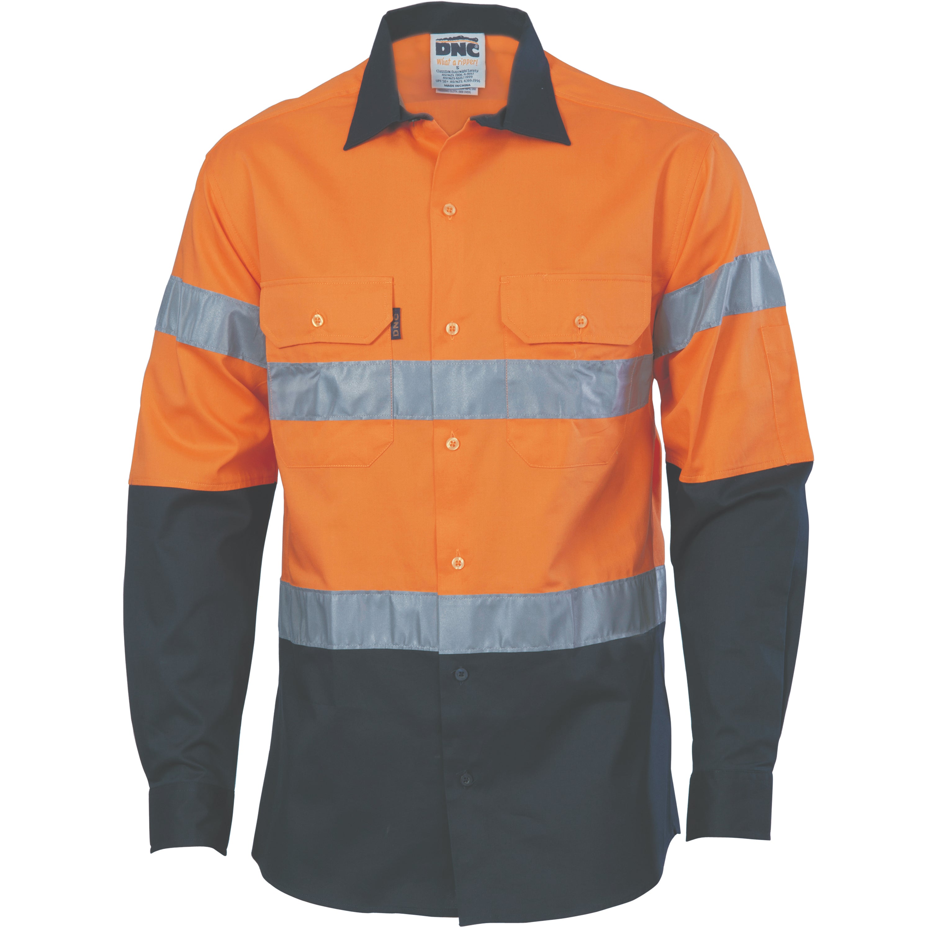DNC 3966 Hi-Vis Cool-Breeze Cotton Shirt with Generic Long sleeve
