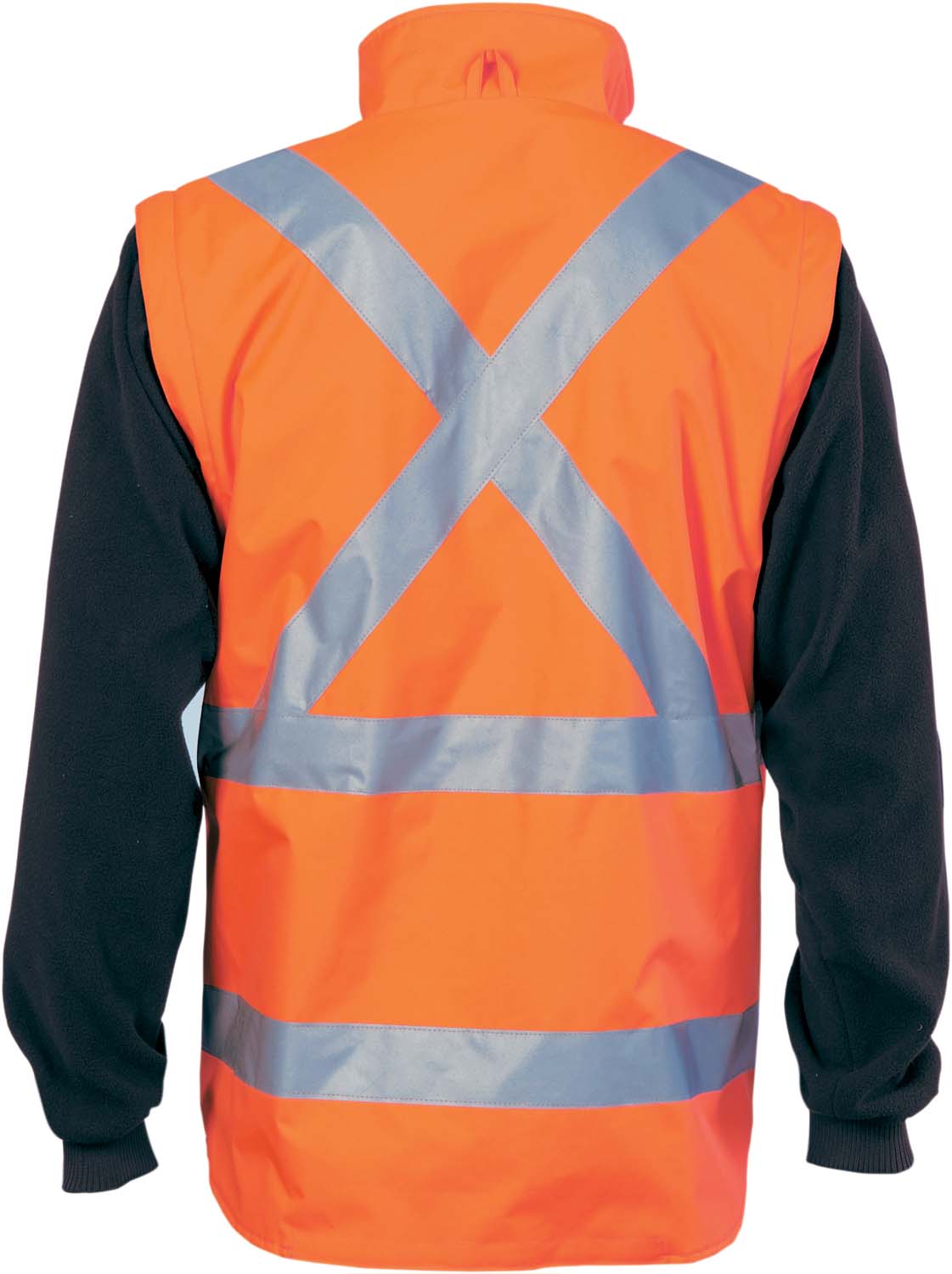 DNC 3997 Hi-Vis Cross Back D/N 6 in 1 jacket (Outer Jacket and Inner Vest can be sold separately)