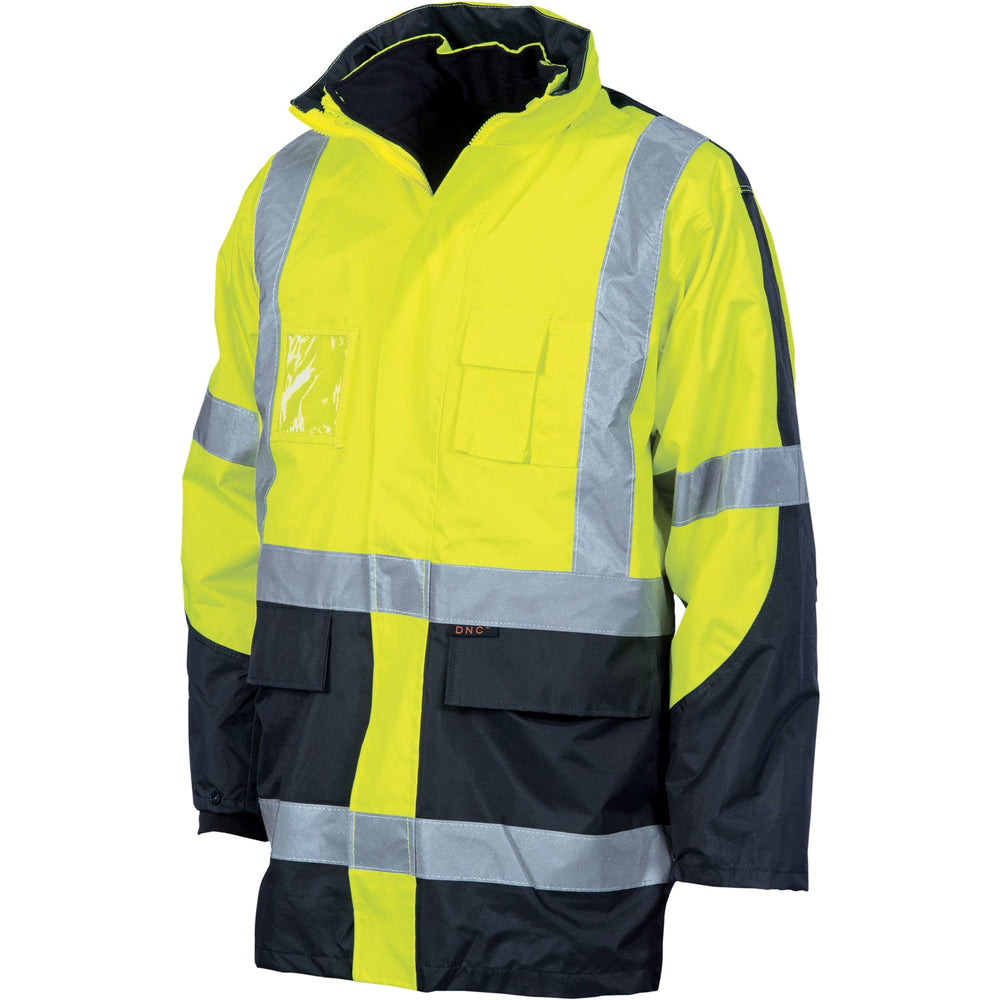 Dnc 3998 Hivis Cross Back 2 Tone D/n 6 In 1 Contrast Jacket
