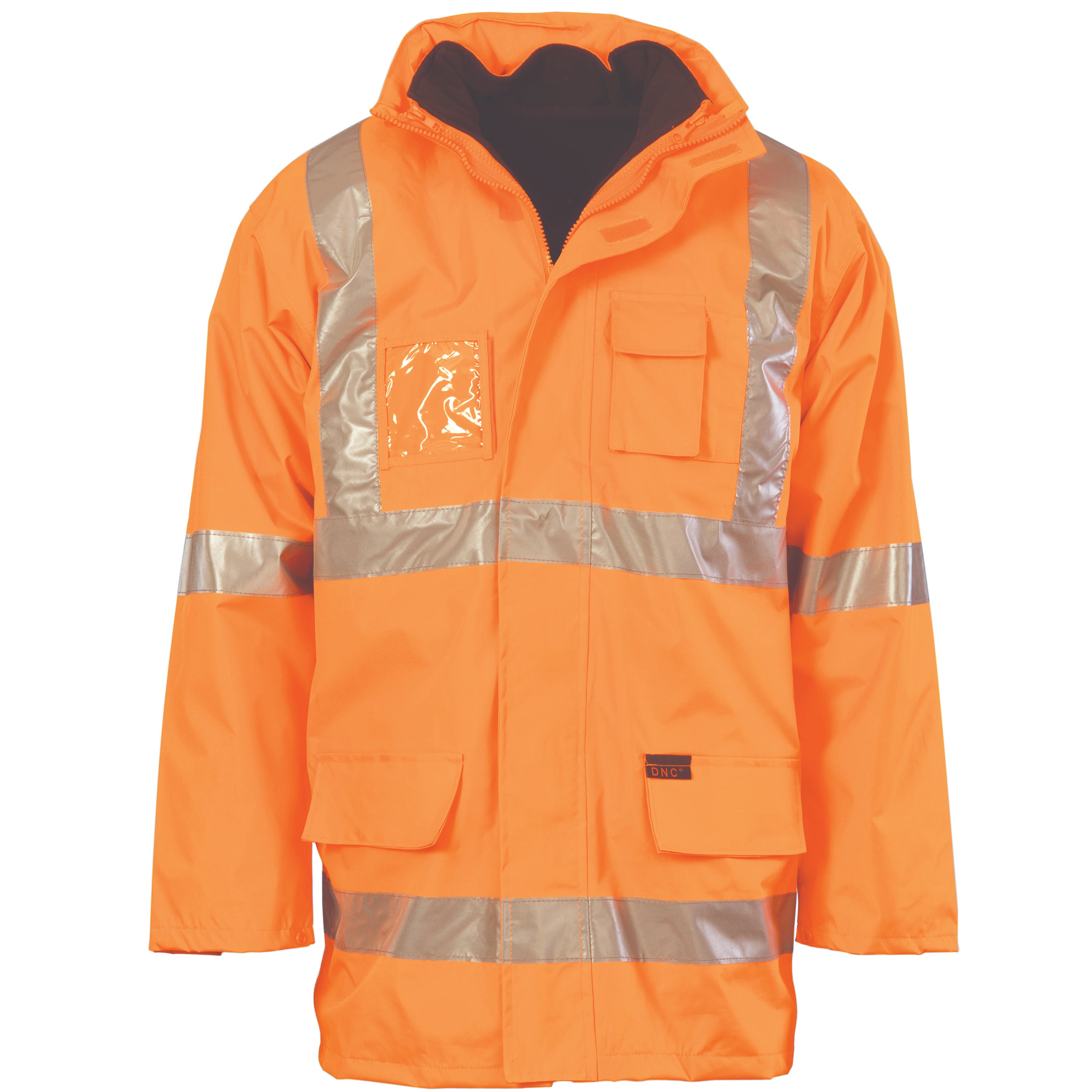 DNC 3997 Hi-Vis Cross Back D/N 6 in 1 jacket (Outer Jacket and Inner Vest can be sold separately)