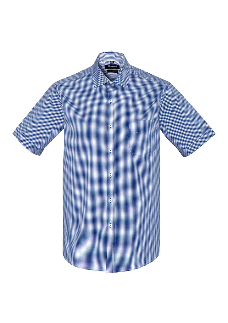 Biz Corporates 42522 Mens Newport Short Sleeve Shirt