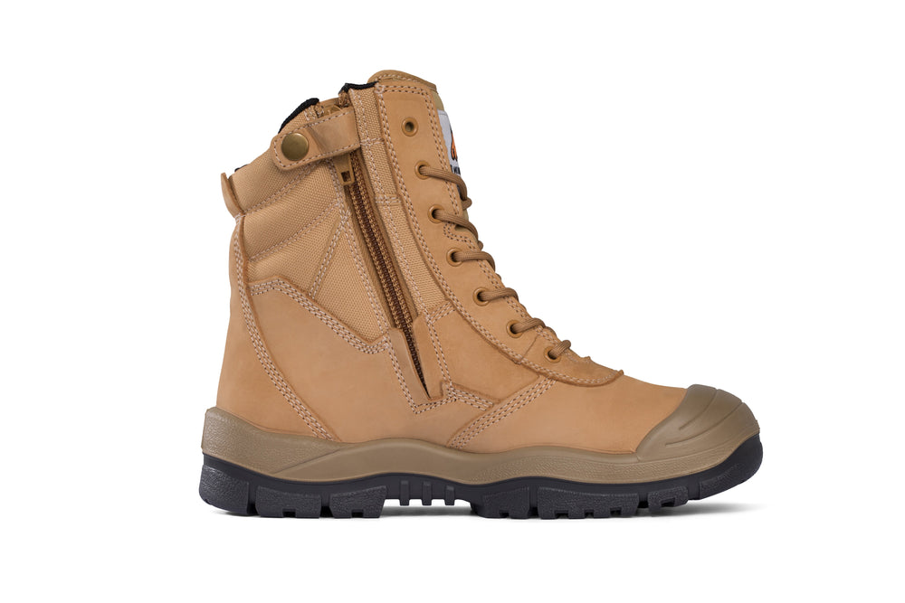 Mongrel 451050 High Leg Zipsider Boot W/ Scuff Cap Wheat
