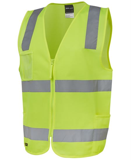 Jbs Hv D+n Zip Safety Vest 6dnsz