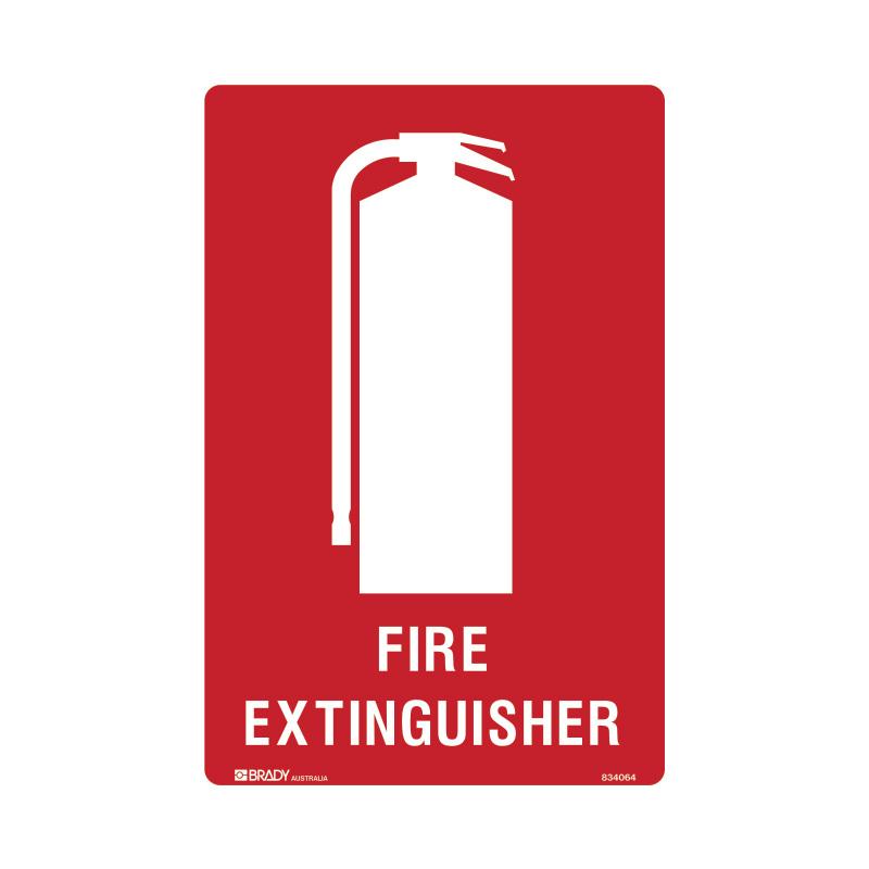 Fire Extinguisher With Extinguisher Picto Sign 225 X 300mmwxh Polypropylene