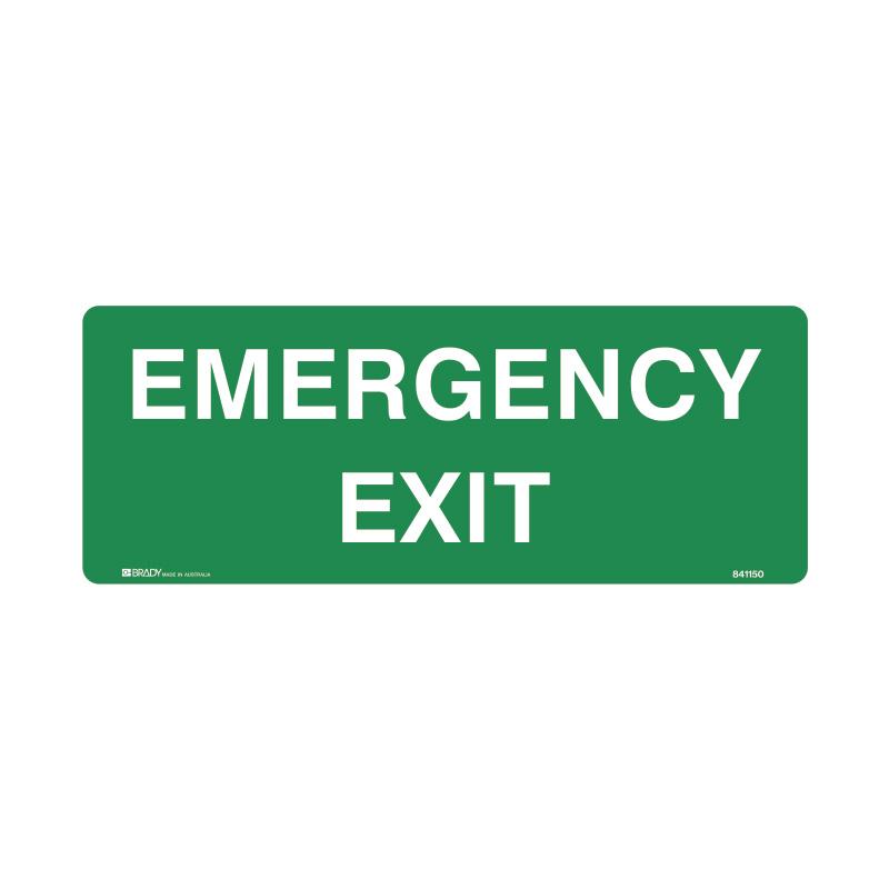 Emergency Exit Sign 450 X 180mmwxh Luminous Metal