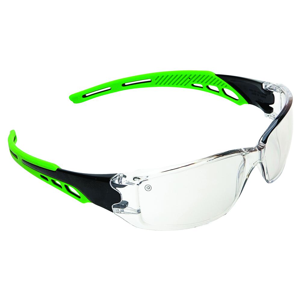 Pro Choice Safety Gear 9188 Cirrus Green Arms Safety Glasses Indoor/outdoor