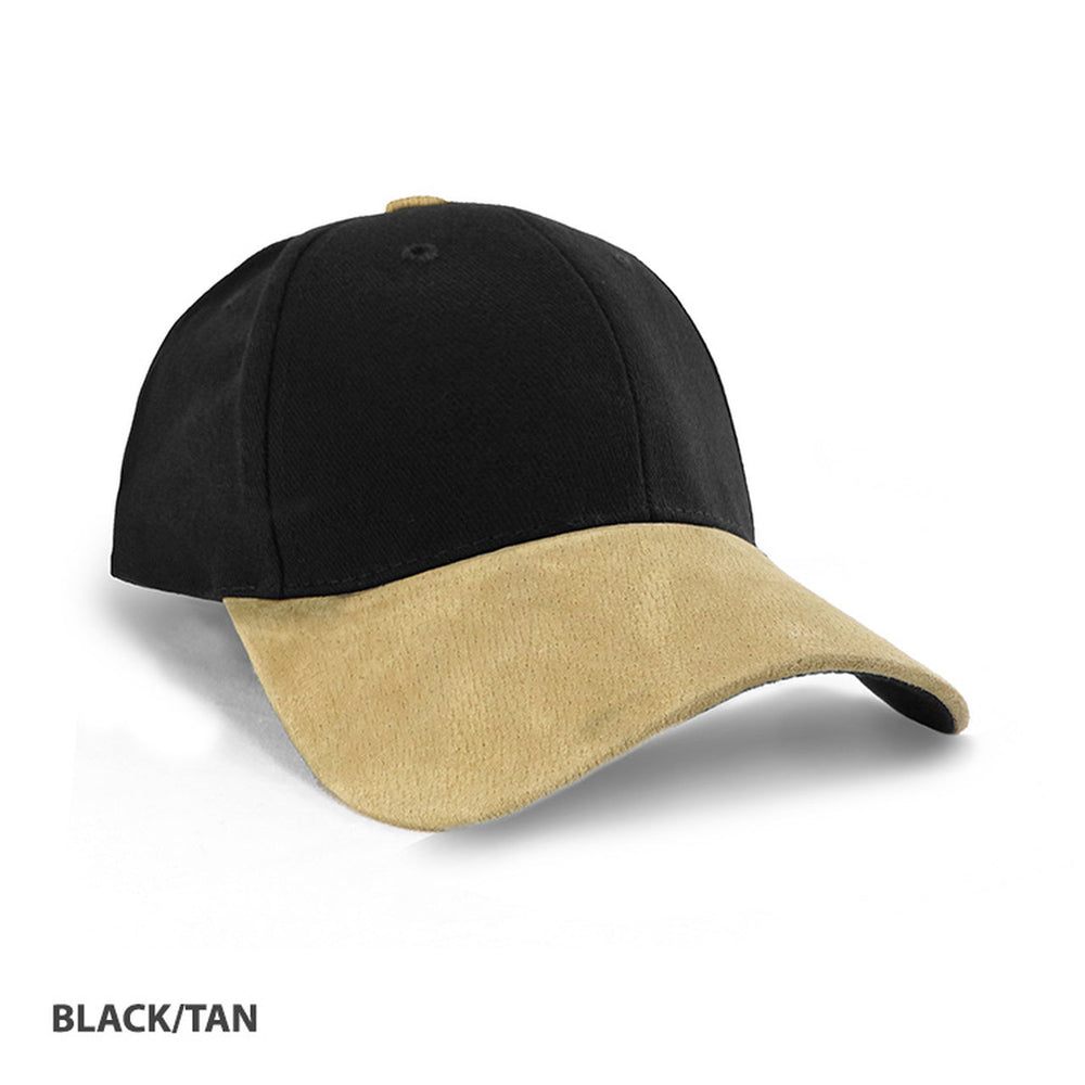 Grace Collection Heavy Brushed Cotton Suede Peak Cap Ah010