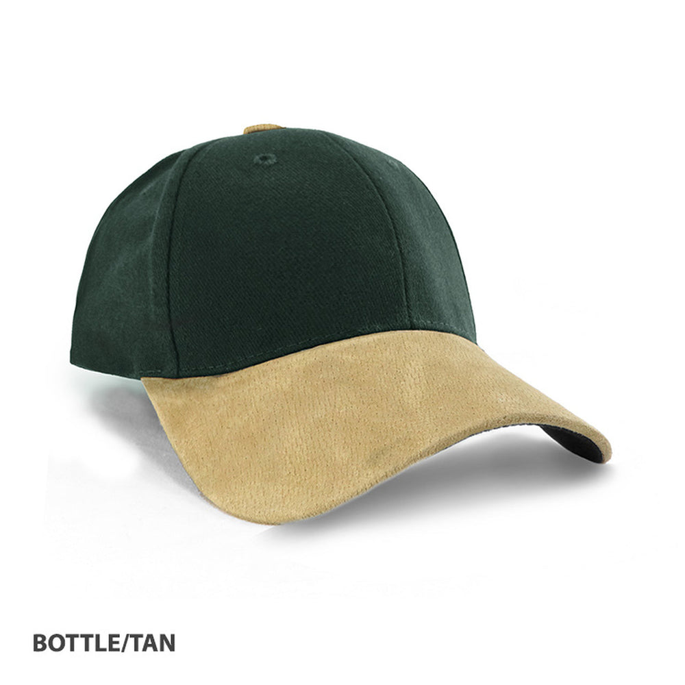 Grace Collection Heavy Brushed Cotton Suede Peak Cap Ah010