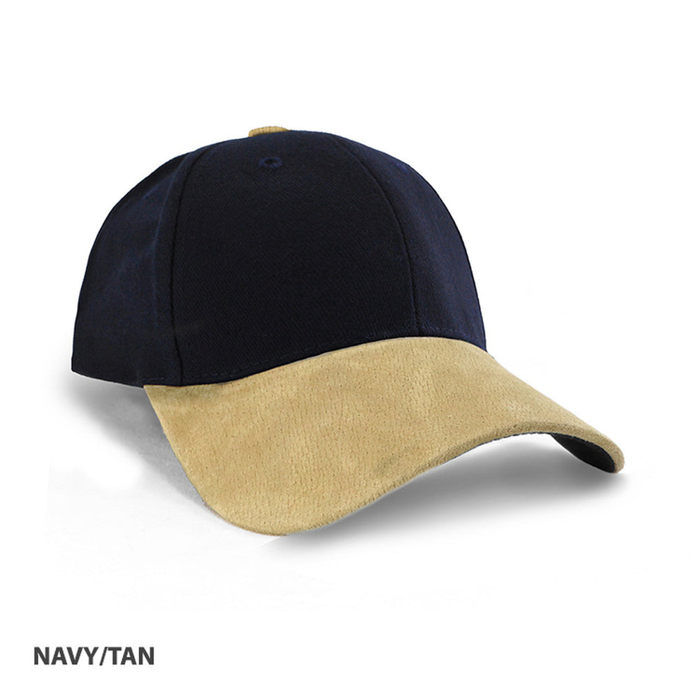 Grace Collection Heavy Brushed Cotton Suede Peak Cap Ah010