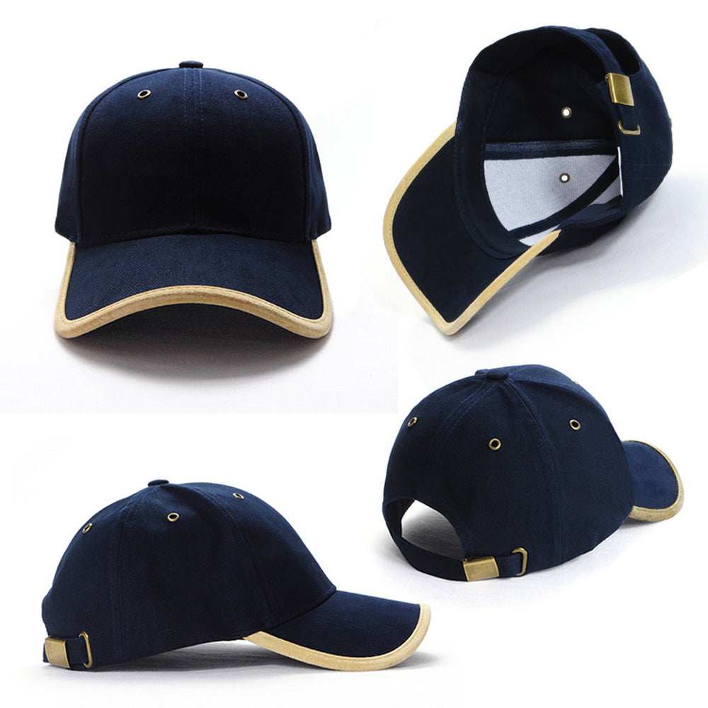 Grace Collection Heavy Brushed Cotton Suede Trim Cap Ah012