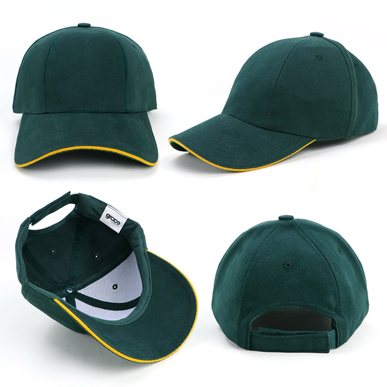 Grace Collection Hbc Rotated Panel Cap Ah095