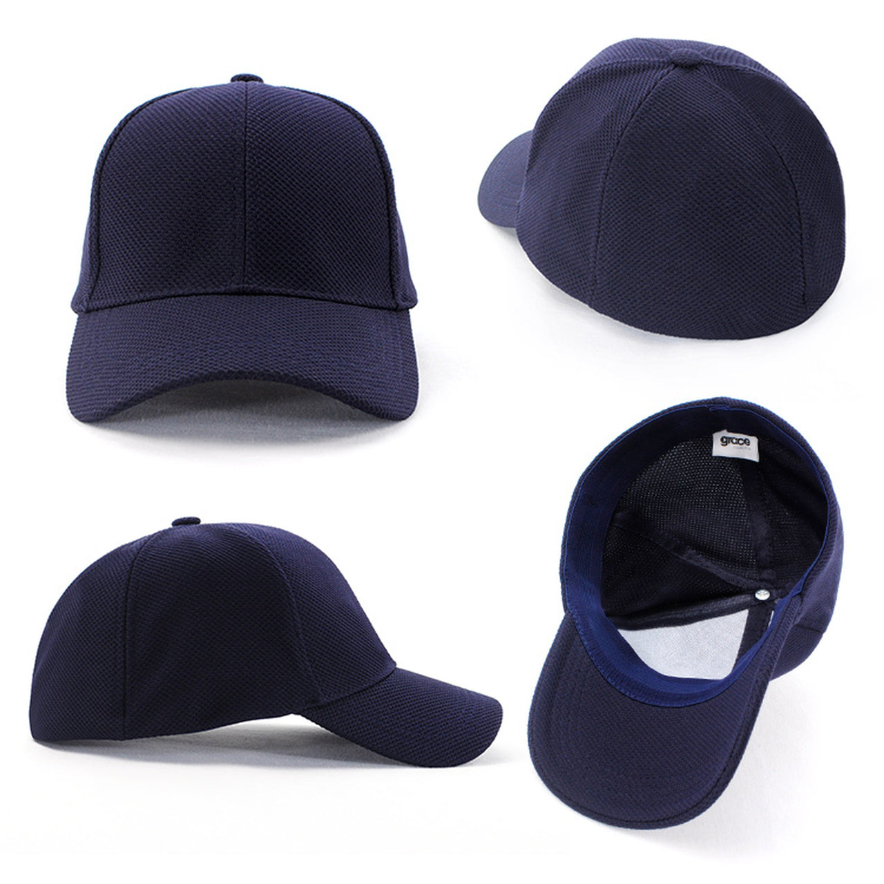Grace Collection Pq Mesh Fitted Cap Ah178