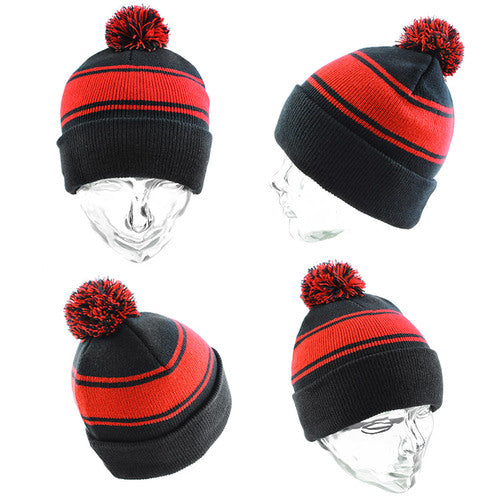 Grace Collection Beanie With Pom Pom Ah735