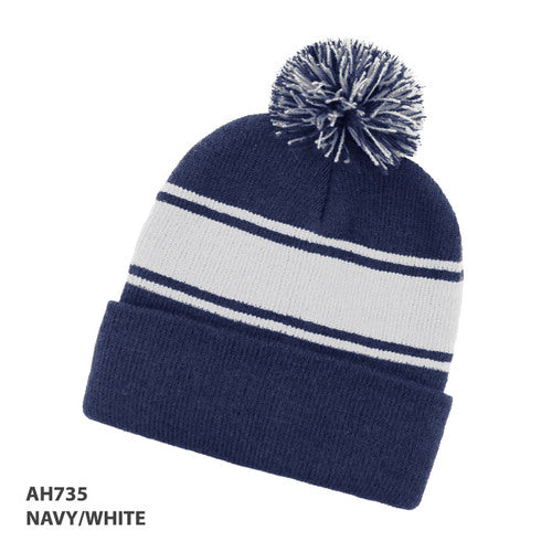 Grace Collection Beanie With Pom Pom Ah735