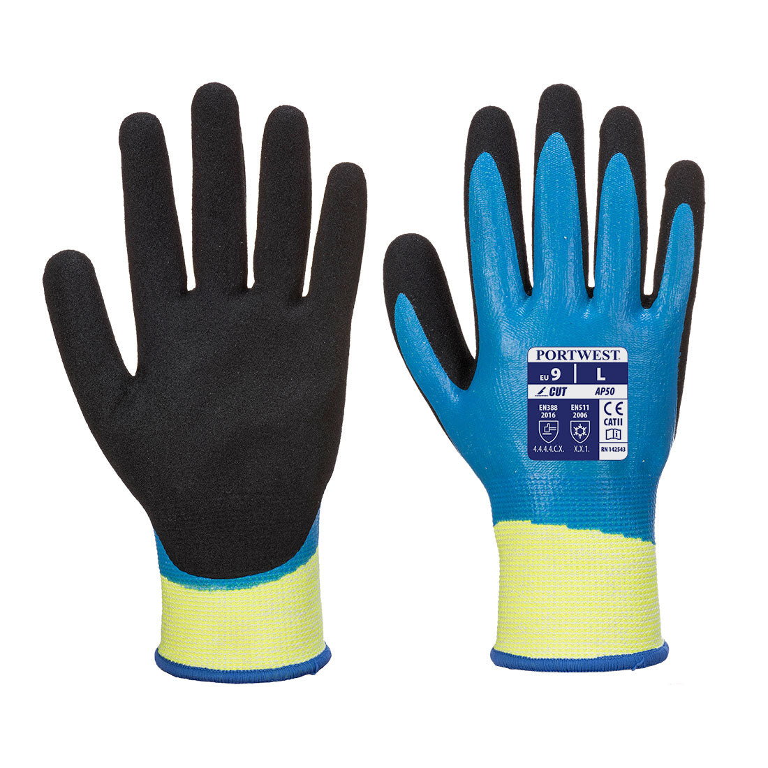 Portwest AP50 Aqua Cut Pro Glove Blue/Black