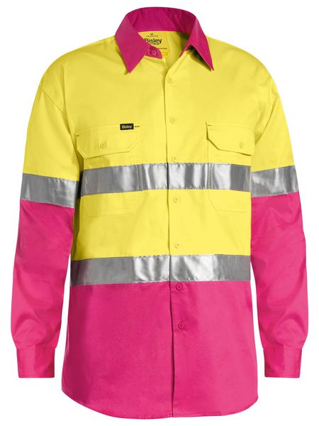 Bisley BS6696T Taped Hivis Cool Lightweight Shirt