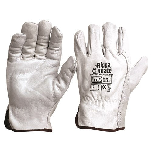 Pro Choice Safety Gear Cgl41n Riggamate Natural Cowgrain Gloves