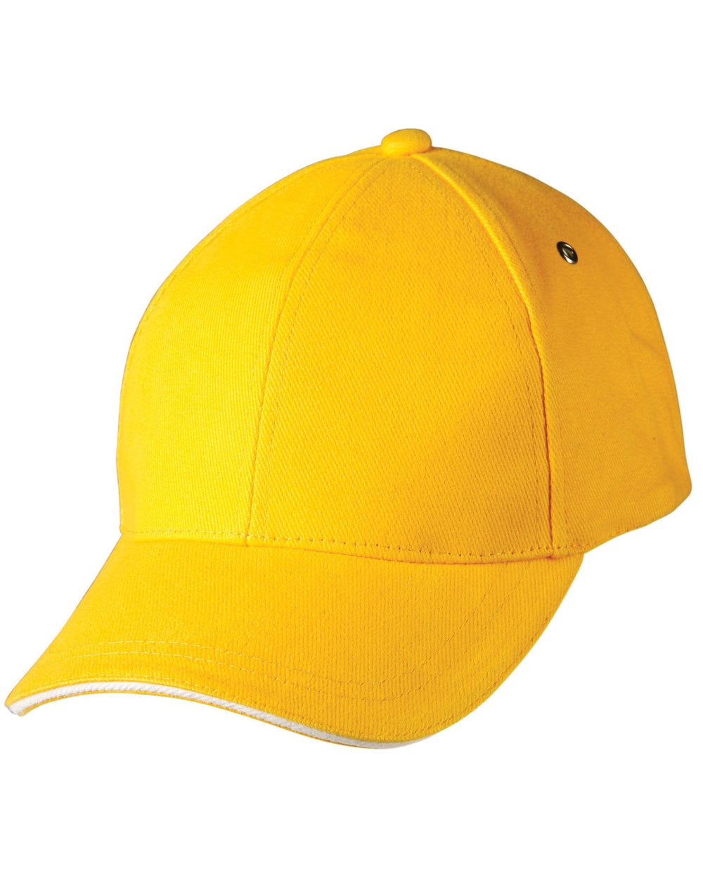 Winning Spirit Ch18 Heavy Brushed Cotton Sandwich Peak Cap