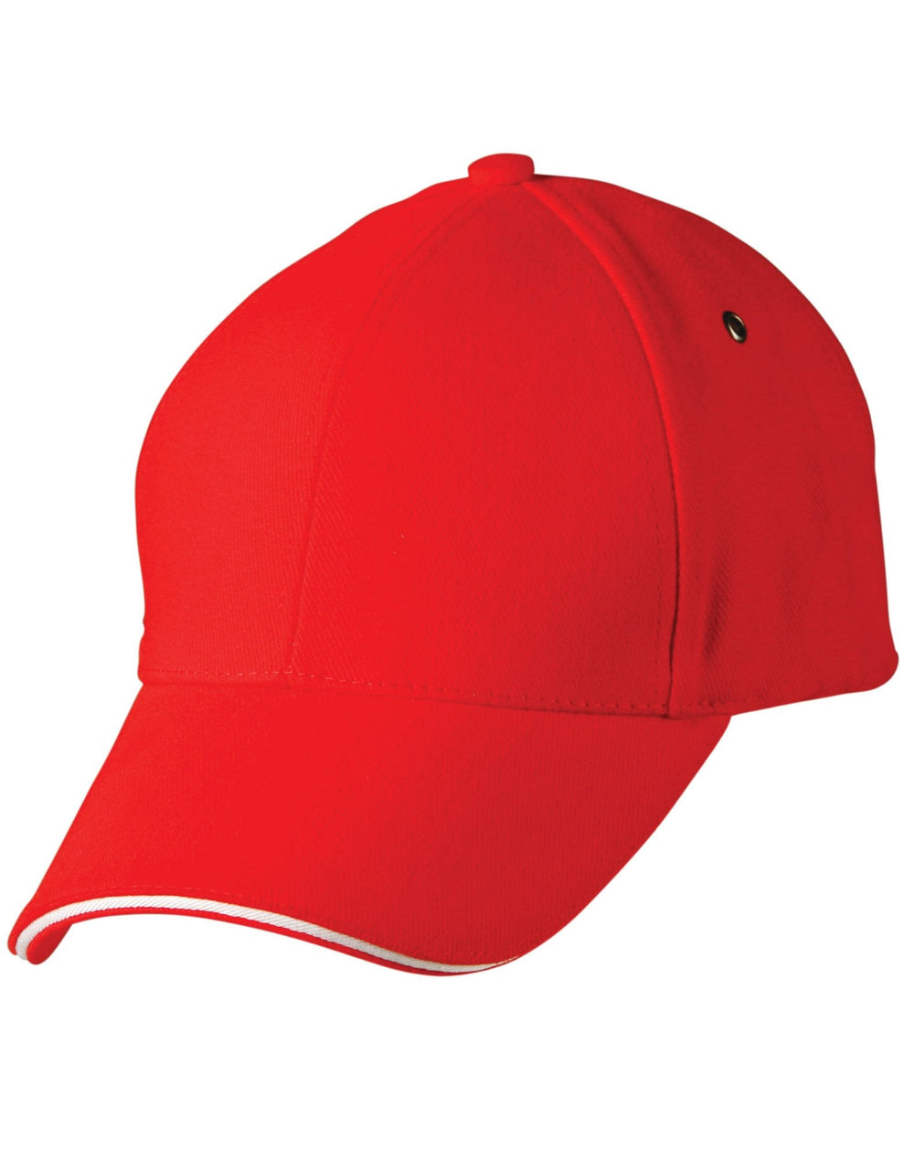 Winning Spirit Ch18 Heavy Brushed Cotton Sandwich Peak Cap