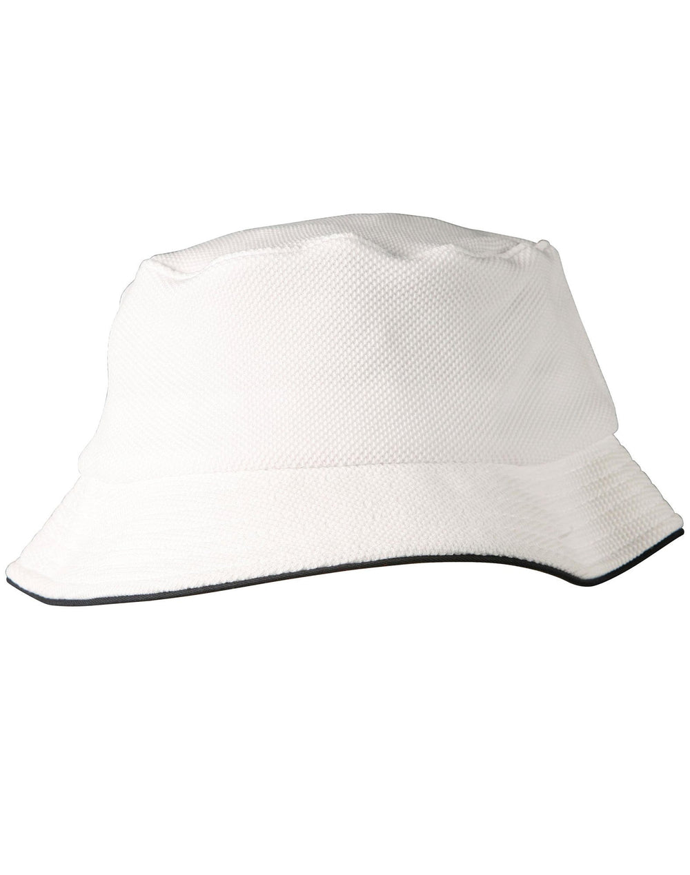 Winning Spirit Ch71 Pique Mesh With Sandwich Trim Bucket Hat