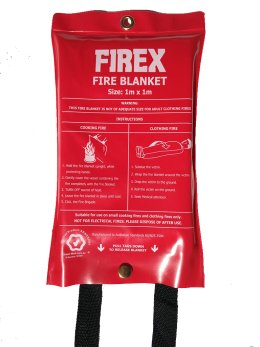 Fb10 Fireblankets Domestic Fibreglass Blanket 1.0m X 1.0m