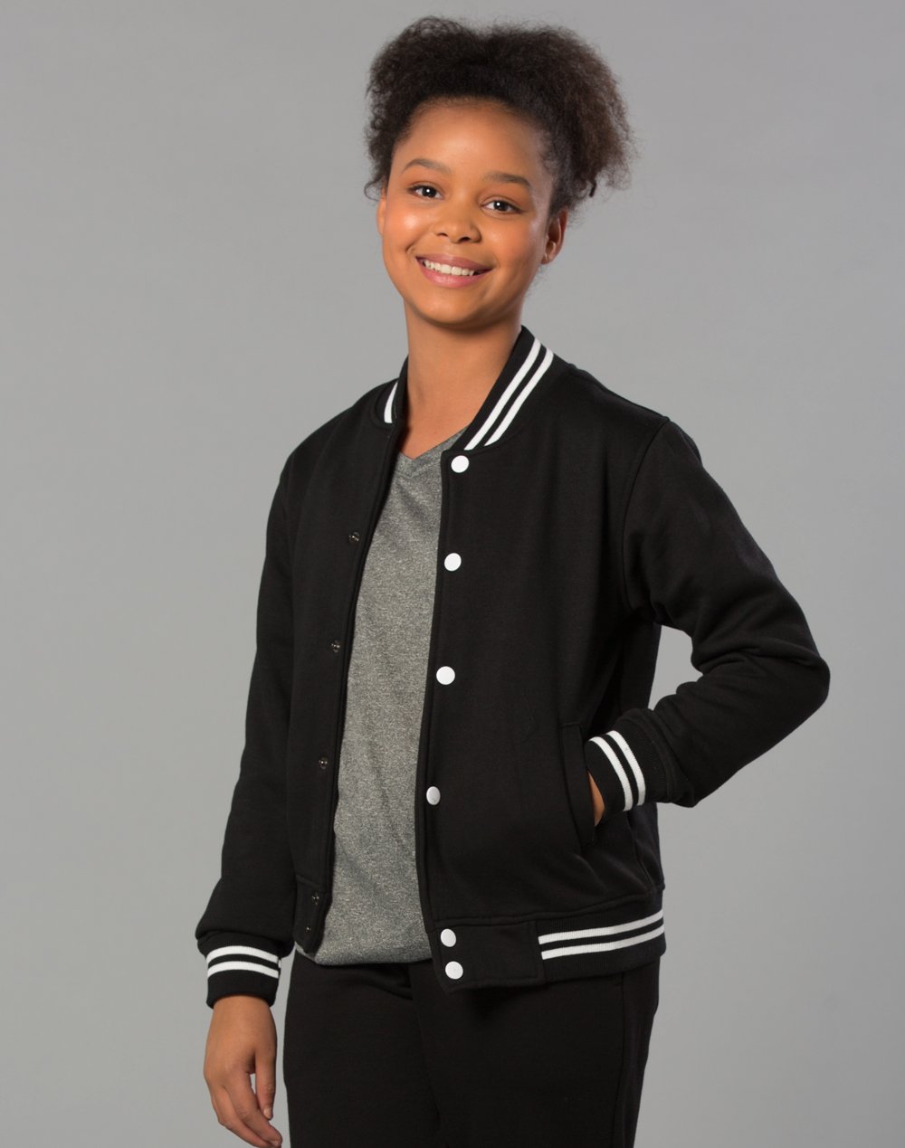 Winning Spirit Fl11k Letterman Kids Fleece Varsity Jacket