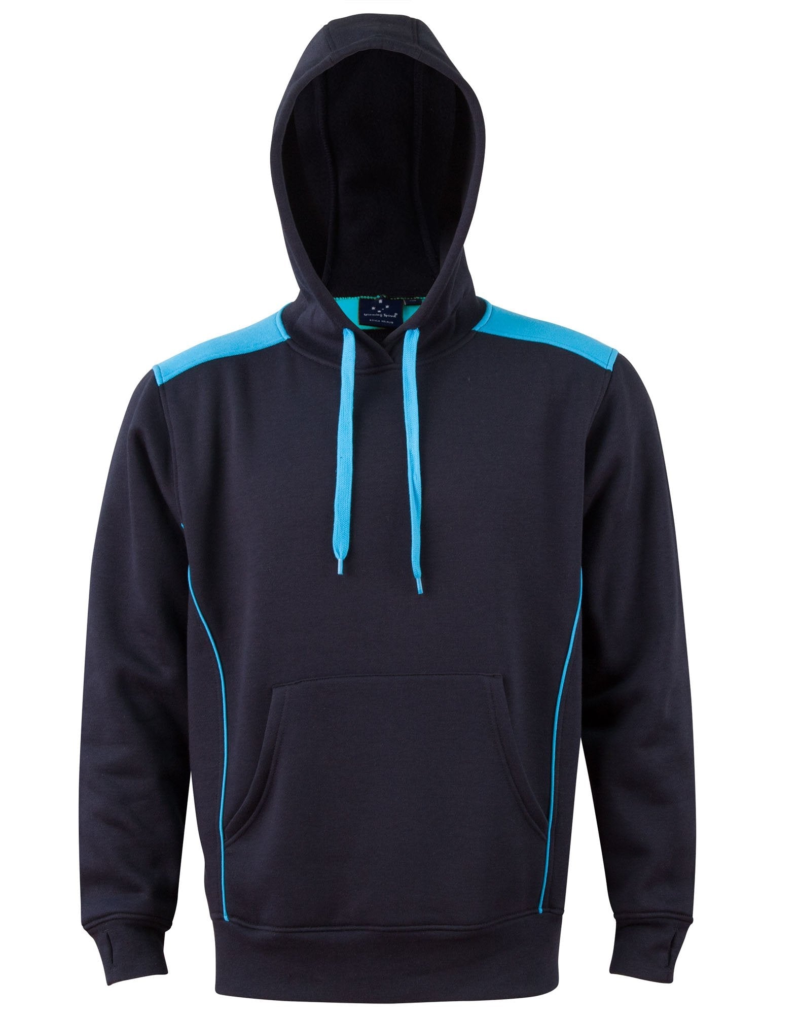 Winning Spirit Fl19 Croxton Kangaroo Pocket Contrast Hoodie Unisex