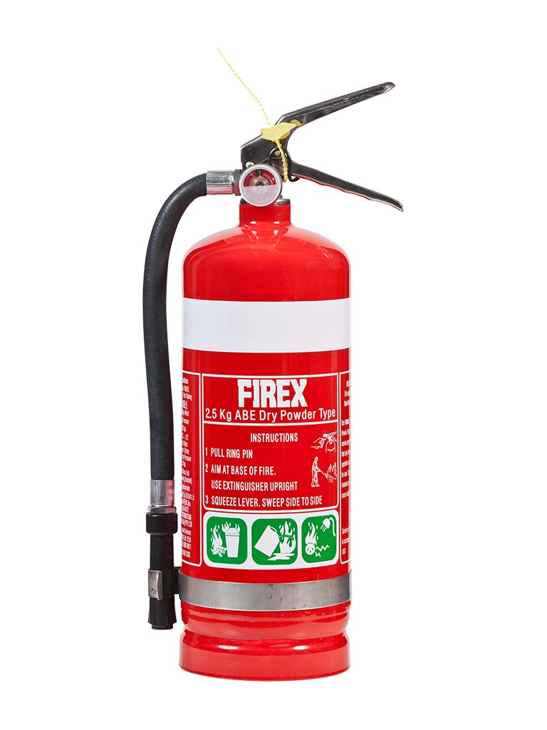 FXM25 2.5kg ABE Extinguisher c/w Vehicle Bracket