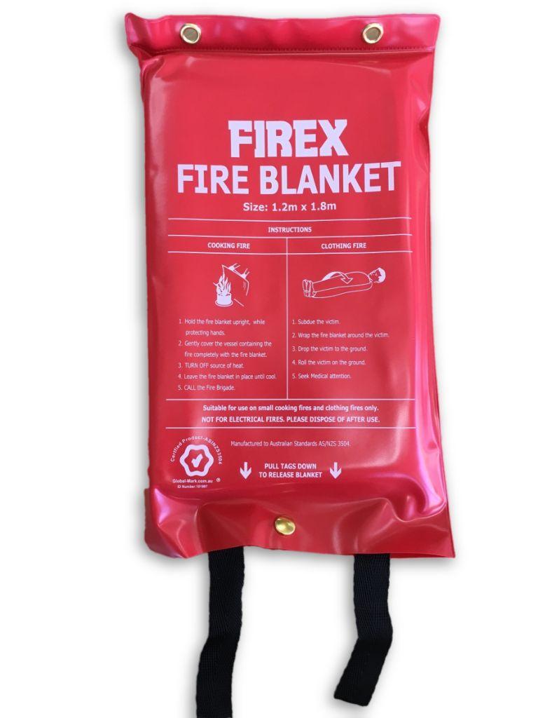 Fb18 Fireblankets Fibreglass Fire Blanket - 1.2m X 1.8m