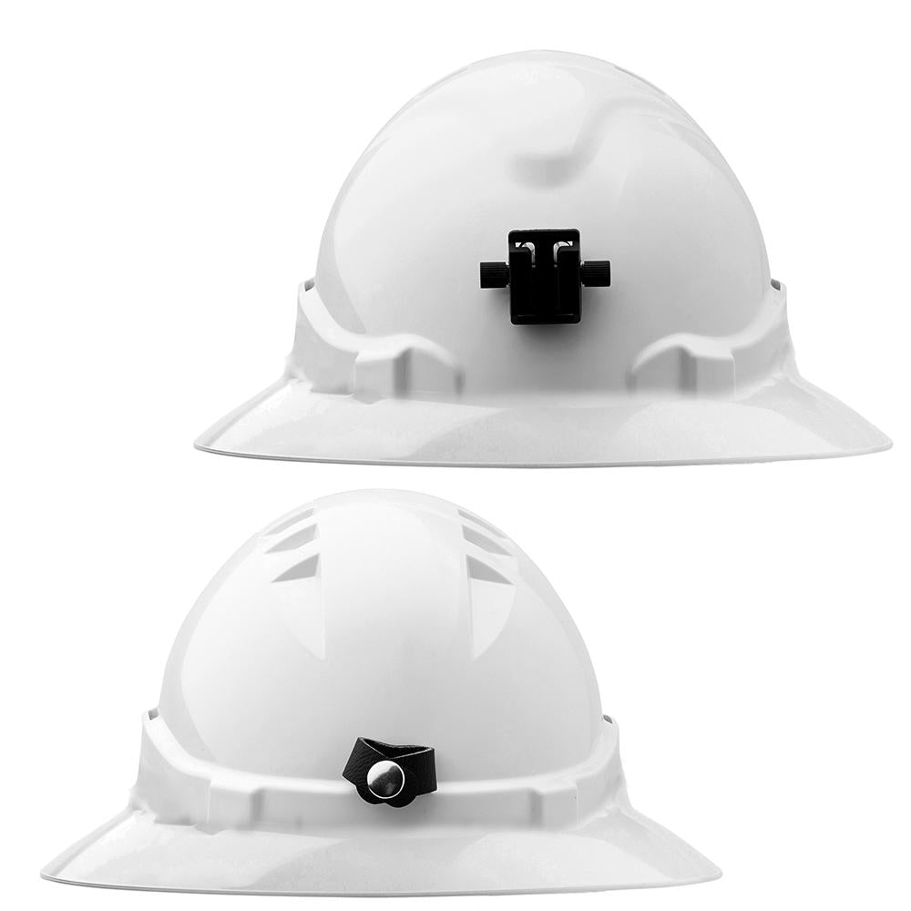 Pro Choice Safety Gear Hh6fblb V6 Hard Hat Unvented Full Brim Lamp Bracket Ratchet Harness
