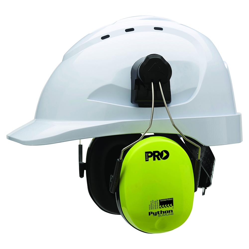 Pro Choice Safety Gear Hhempyts Python Slimline Hard Hat Earmuffs Class 5 -31db