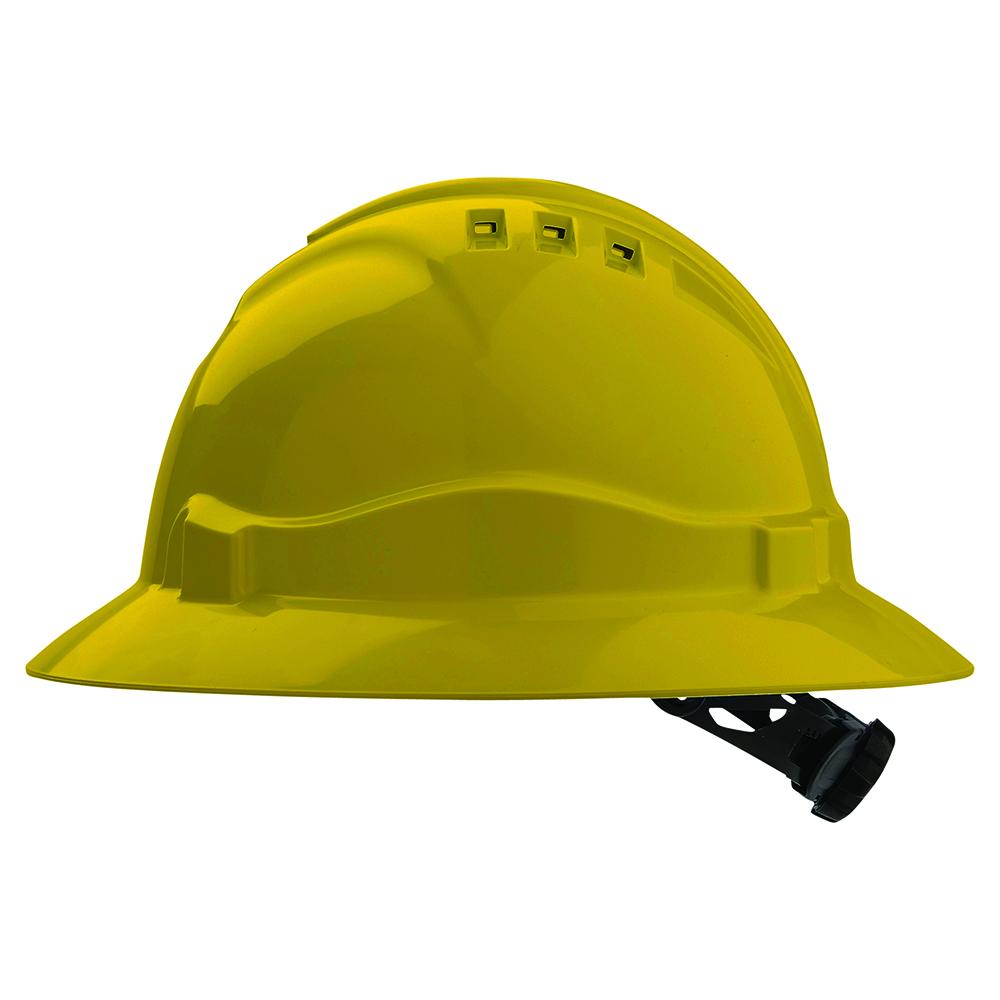 Pro Choice Safety Gear Hhv6fb Hard Hat Vented Full Brim Ratchet Harness