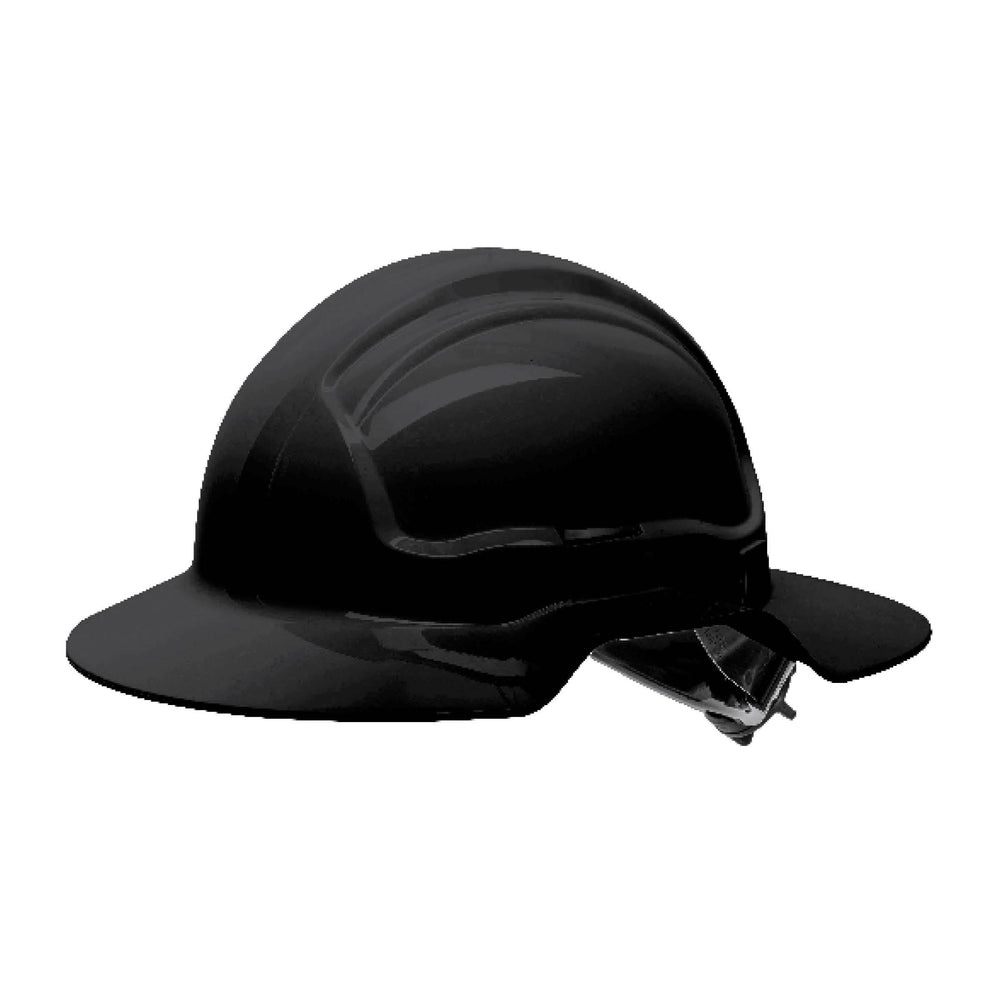 Force360 HPFPRBB56R Broad Brim Hard Hat, Non-Vented, 6 Point Ratchet Harness, Type 1