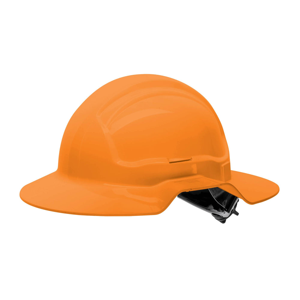 Force360 HPFPRBB56R Broad Brim Hard Hat, Non-Vented, 6 Point Ratchet Harness, Type 1