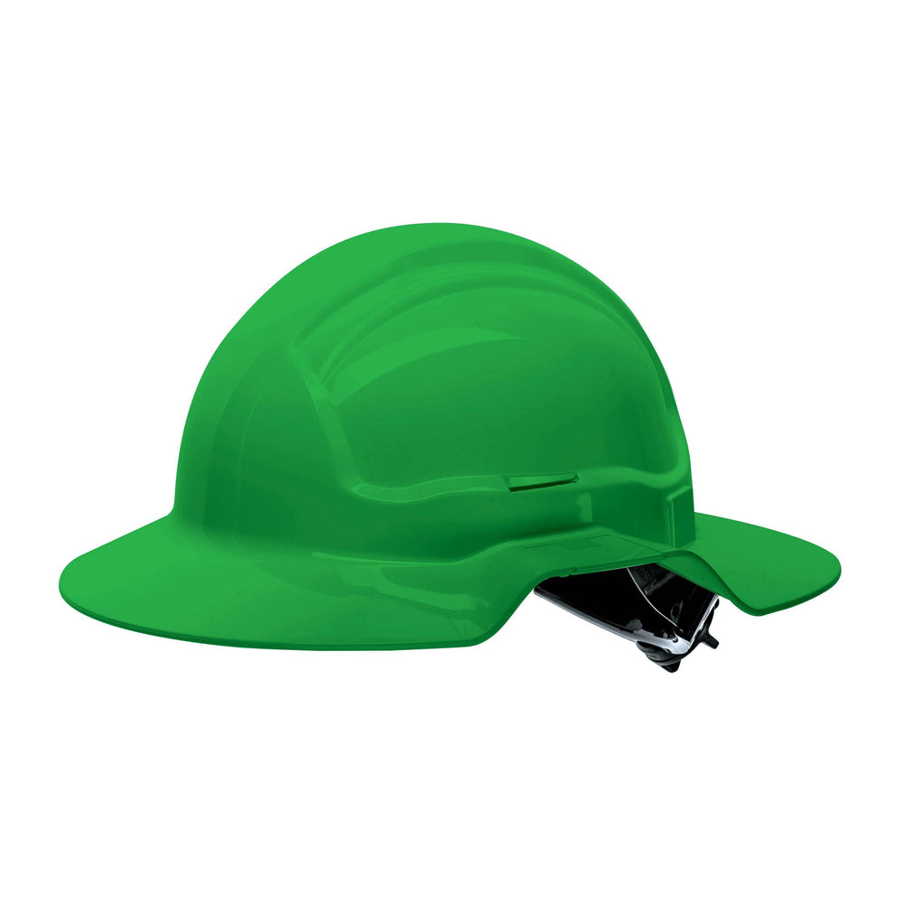 Force360 HPFPRBB56R Broad Brim Hard Hat, Non-Vented, 6 Point Ratchet Harness, Type 1